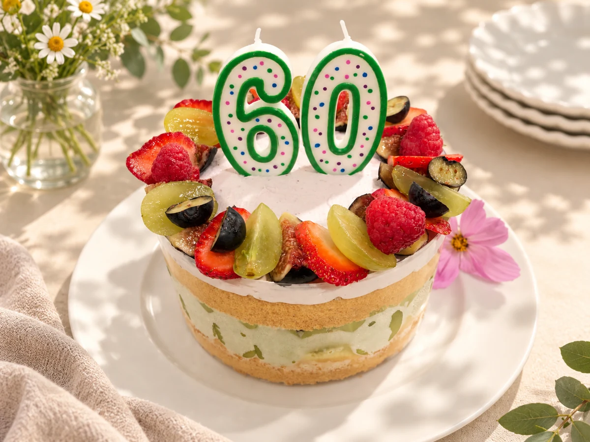 Fresh fruit cream chiffon cake · E
